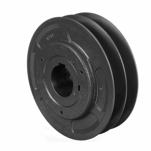 2 Groove Cast Iron Finish Bore Fhp Variable Pitch Sheave, 2VP84X55MM